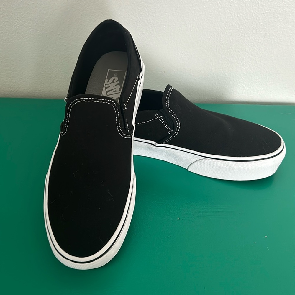 VANS Canvas Platform Slip-Ons